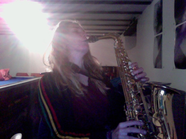 Sax in my Studio in Devon